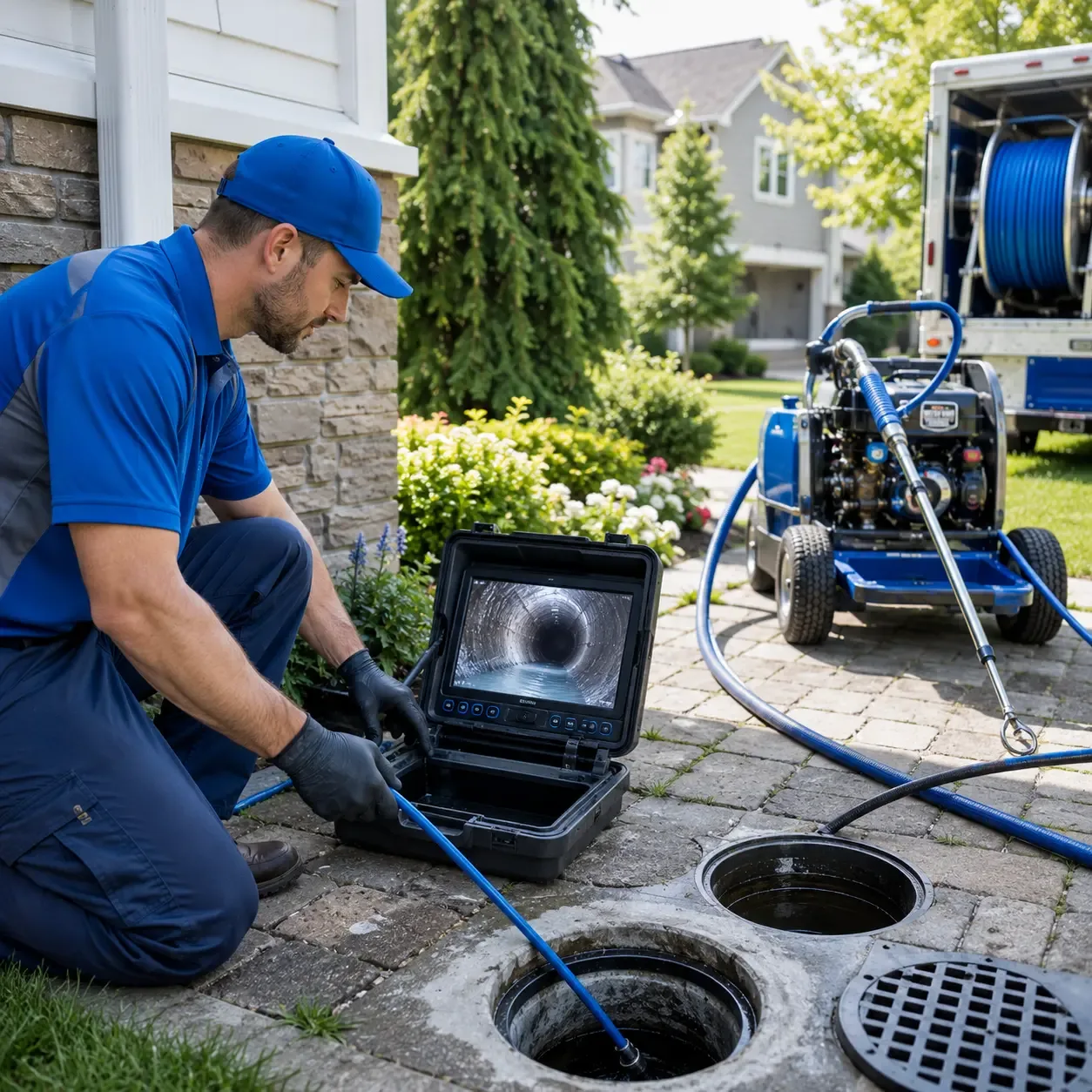 Outdoor drain cleaning professionals serving Mantee, MS